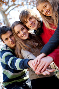 Happy teens photo